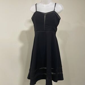 NWOT XOXO black spaghetti strap dress. Size 7/8.